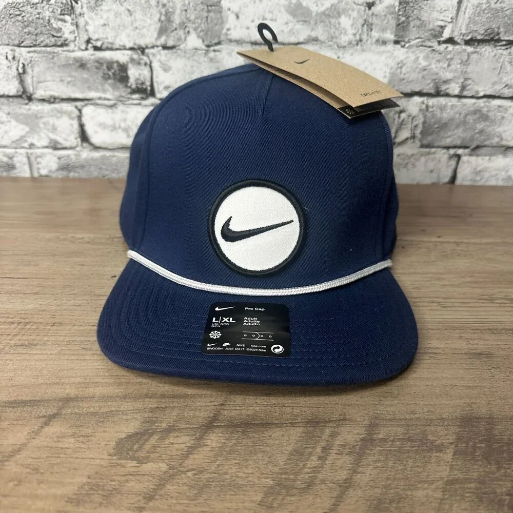 NWT Nike Men's Retro Pro Performance Snapback Hat Size L/XL (Navy) HF7482-410